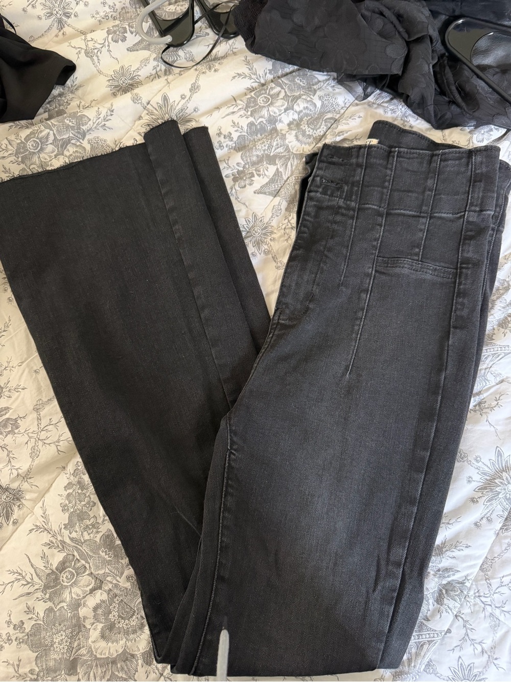 We The Free charcoal black high-rise jeans
